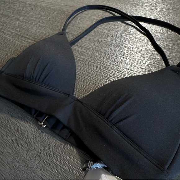 NWT H&M Black Push Up Swimsuit Triangle Bikini Top 2 34 - Picture 4 of 9